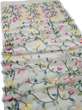 Handwoven Jamdani Muslin Saree | Off-White