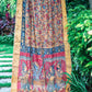 Light Orange Floral Tussar Silk Kalamkari Saree - 029