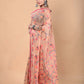Hand Made Muslin Jamdani Saree With Bisque Brown - 122