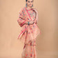 Hand Made Muslin Jamdani Saree With Bisque Brown - 122