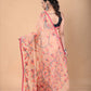 Hand Made Muslin Jamdani Saree With Bisque Brown - 122