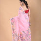 Shaded Pink Muslin Jamdani Saree-100