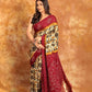 Ajrakh x Bandhini Multi color Saree-009 - indeloom
