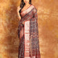 Ajrakh HALDI Exclusive Chanderi Saree - 011 - indeloom