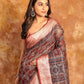 Ajrakh HALDI Exclusive Chanderi Saree - 011 - indeloom