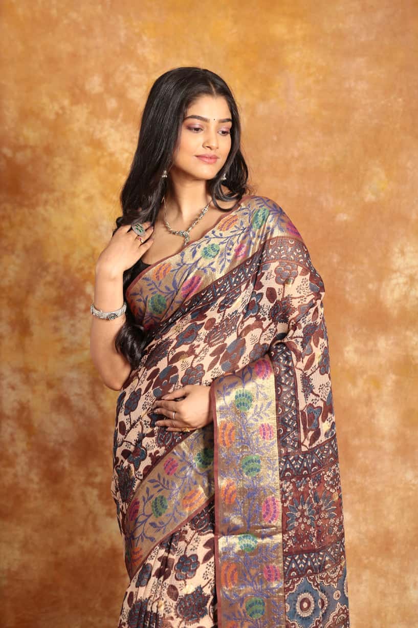 [PRE-ORDER] Ajrakh Designer Saree - 015