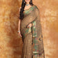 [PRE-ORDER] Ajrakh Designer Saree with Benaresi Floral Border - 016