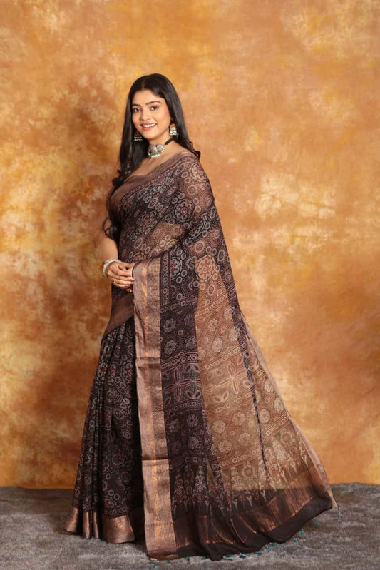 [PRE-ORDER] Ajrakh Designer Saree - 017