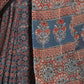 Ajrakh Designer Mul Heaven Saree - 022 - indeloom