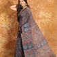 Ajrakh Designer Mul Heaven Saree - 022 - indeloom