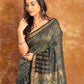 Ajrakh Exclusive Chanderi Saree - 023 - indeloom