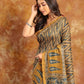 Ajrakh Modern Chanderi Saree - 024 - indeloom