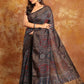 Design Multi Color All over Ajrakh saree-025 - indeloom