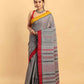 Metal Grey-Handloom Cotton Saree-036