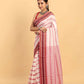 White-Handloom Cotton Saree(Pre-Order)-038