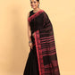 Black-Handloom Cotton Saree-028 - indeloom