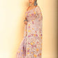 Hand Made Muslin Jamdani Saree With Thistle Color - 056