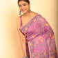 Pure Hand Maid Muslin Jamdani Saree in Light Pink -064