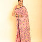 Hand Made Muslin Jamdani Saree With Baby Pink - 065