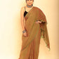 Brown Handloom Cotton Saree-031 - indeloom