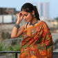 Persian Color Hand Made Muslin Jamdani Saree - 085