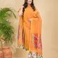Melon Orange Sequin Paithani Jamdani 2-Piece Set Kurti & Dupatta (UNSTITCHED) -902