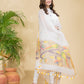 Lace White Sequin Paithani Jamdani 2-Piece Set Kurti & Dupatta (UNSTITCHED) -899