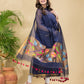 Wine Purple Sequin Paithani Jamdani 2-Piece Set Kurti & Dupatta (UNSTITCHED) -906