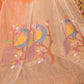 Handwoven Pure Jamdani Silk Cotton Saree  |  Tomato Red