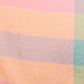 Linen Checks Saree With Blue Pink Yellow - 109
