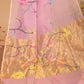 Handwoven Pure Jamdani Silk Cotton Saree  |  Baby Pink