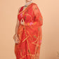 Muslin Tissue Jamdani Saree With Imperial Red - 127