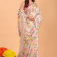 Handwoven Pure Jamdani Cotton Saree  |  Almond Beige