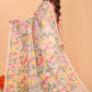 Handwoven Pure Jamdani Cotton Saree  |  Almond Beige