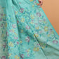 Handwoven Pure Jamdani Silk Saree  |  Turquoise Teal