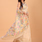 Handwoven Pure Jamdani Silk Saree  |  Champagne Beige