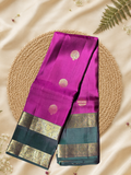 Traditional Kanjivaram Silk saree in Magenta