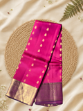Traditional Kanjivaram Silk saree in Magenta
