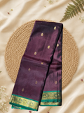 Traditional Kanjivaram Silk saree in Magenta