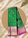 Traditional Kanjivaram Silk saree in Green
