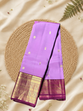 Traditional Kanjivaram Silk saree in Violet