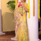 Tissue Muslin Jamdani Saree With Golden Yellow - 108