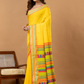 Pure Handloom Cotton Saree | Bright Yellow