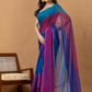Pure Handloom Mul Cotton Saree | Teal Blue
