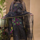 Coal Black | Handloom Jamdani Muslin Unstitched 2-Piece Kurti