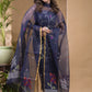 Plum Purple Muslin Jamdani 2-Piece Set Kurti & Dupatta (UNSTITCHED) -678