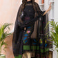 Rich Black Muslin Jamdani 2-Piece Set Kurti & Dupatta (UNSTITCHED) -611