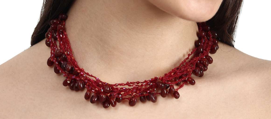 Crimson Glow Choker