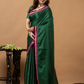 Traditional Ilkal Viscose Saree | Emerald Green