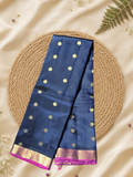 Indeloom's Blue Traditional Kanjivaram Semi Silk Sarees